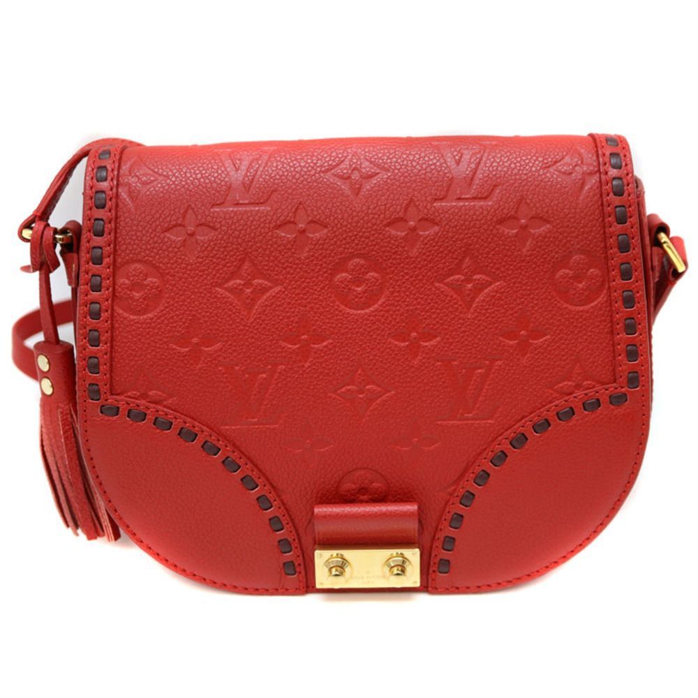 Louis Vuitton Juno Monogram Implant Serie Red Shoulder Bag
